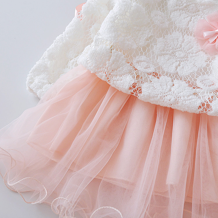 Baby Pink & White Dress – SuperKids.pk